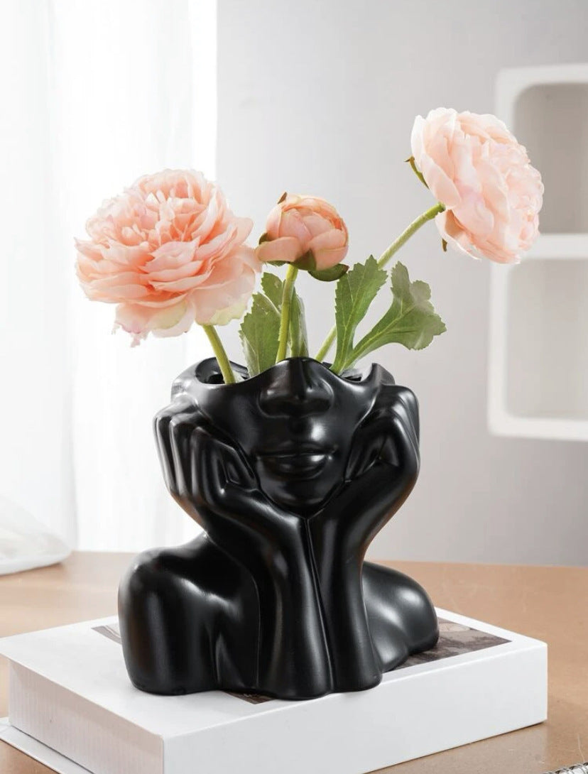 Resin Vase Human Body Shape Home Decoration Art Vase