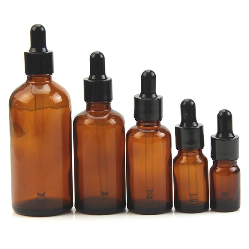 Brown dispensing lotion cosmetic essential oil bottle