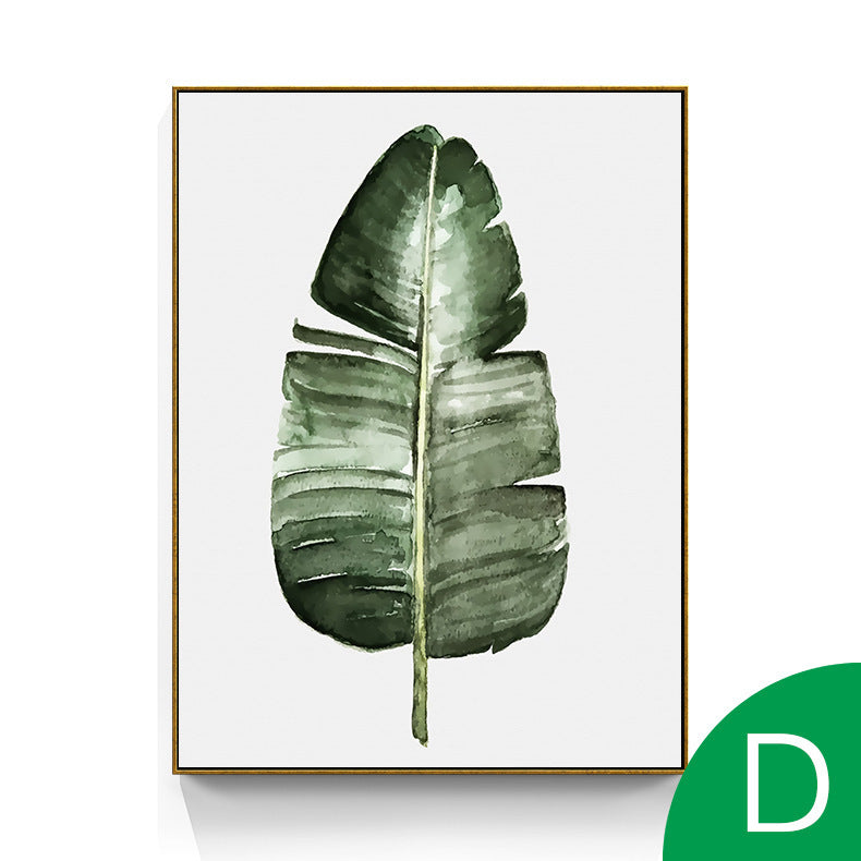 Plant Green Leaf Hanging Painting