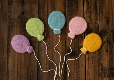 Wool Felt Kite Balloon Star Moon Newborn Photography Props