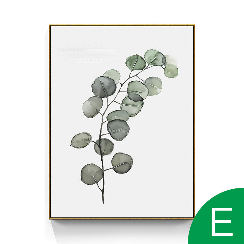 Plant Green Leaf Hanging Painting