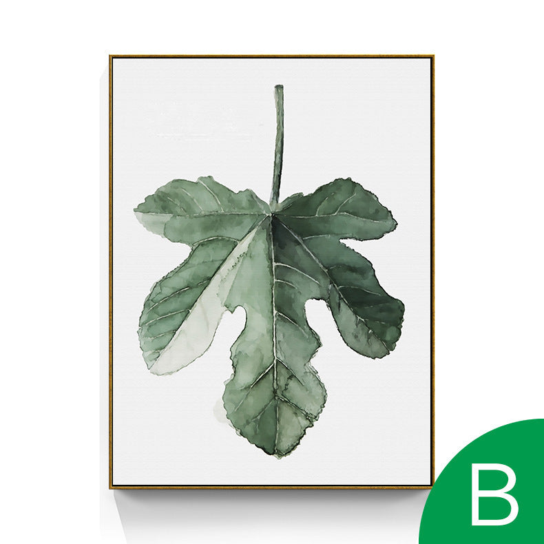 Plant Green Leaf Hanging Painting