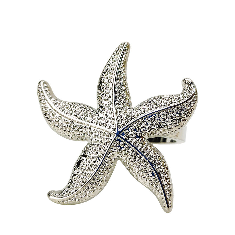 Starfish Napkin Ring Western Restaurant Napkin Ring Wedding Ocean Series Theme Napkin Ring