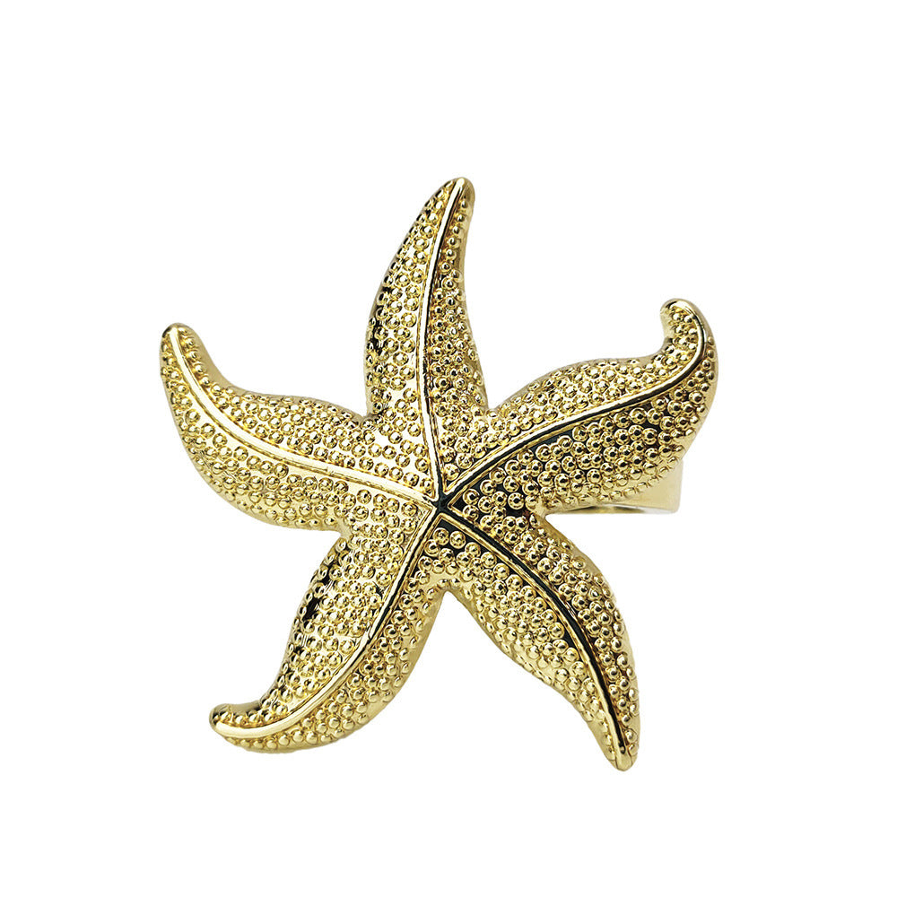 Starfish Napkin Ring Western Restaurant Napkin Ring Wedding Ocean Series Theme Napkin Ring