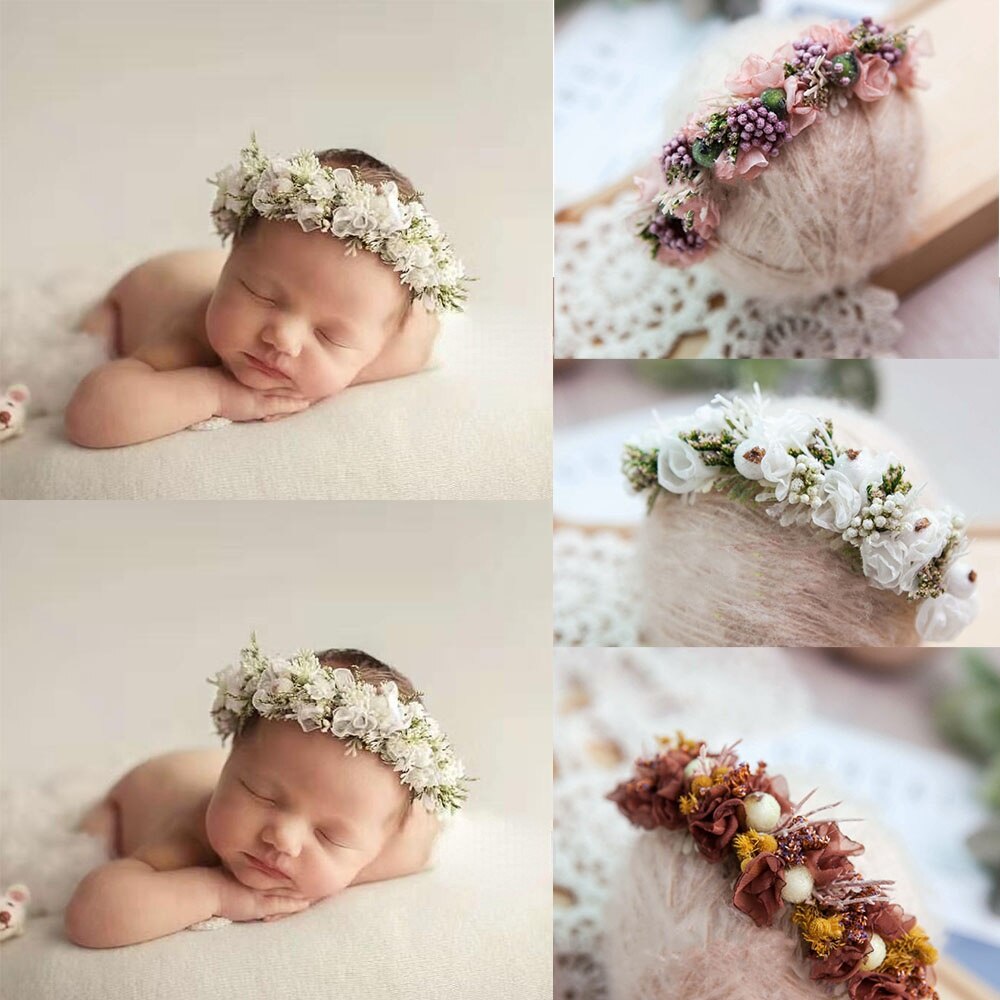 Baby Girl Headband Newborn Photography Props Flower Headbands  Hair