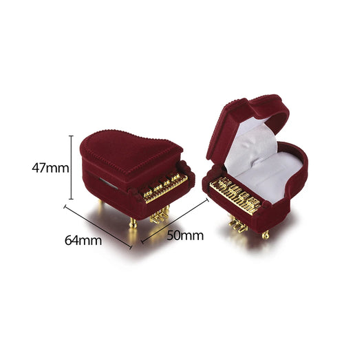 1Pcs Cute Velvet Jewelry Box Container Wedding Ring Box for Earrings