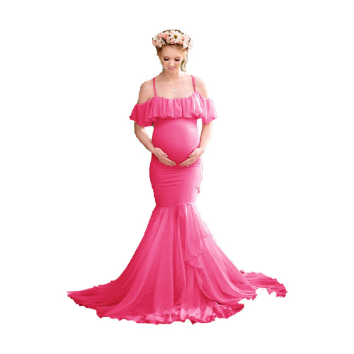 Mermaid Maternity Dresses For Photo Shoot Pregnant Women Pregnancy