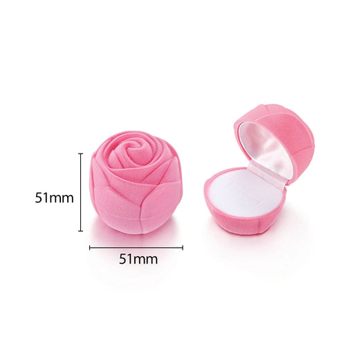 1Pcs Cute Velvet Jewelry Box Container Wedding Ring Box for Earrings