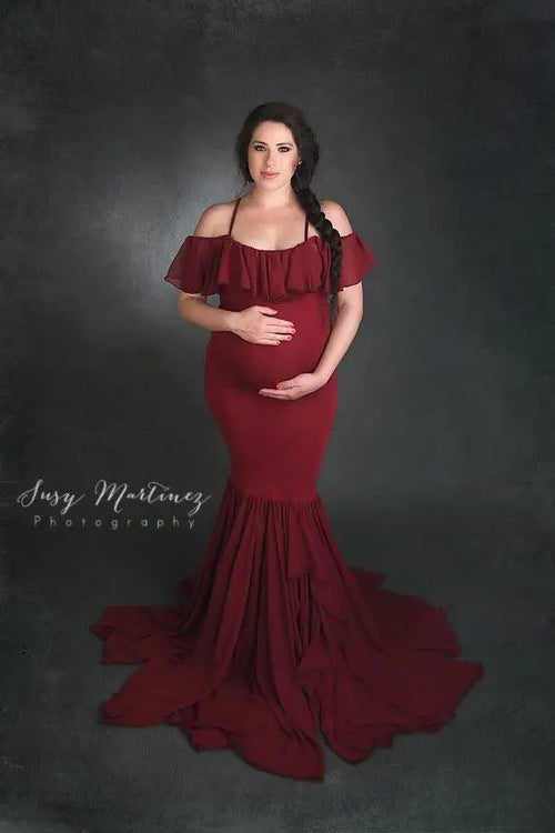 Mermaid Maternity Dresses For Photo Shoot Pregnant Women Pregnancy