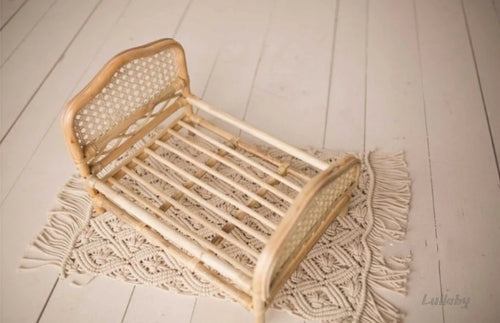 Newborn Photography Props Rattan Chair Bed Baby Background Blankets