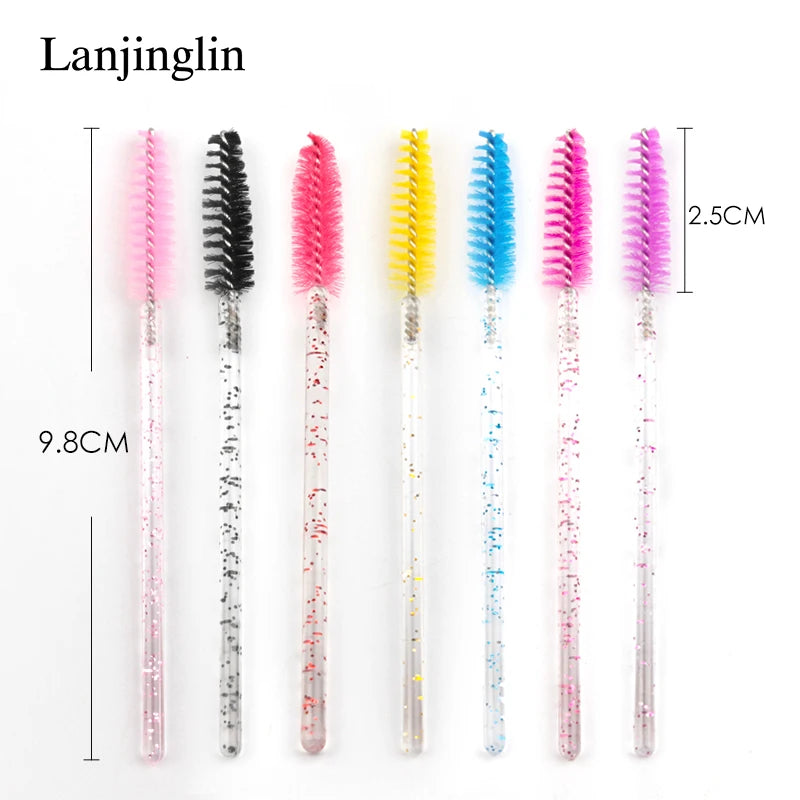 5/50 PCS Disposable Eyelash Brush Eyelashes Extension Eyebrow Brush