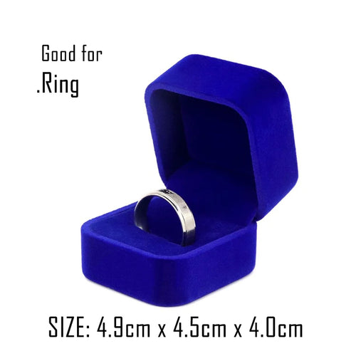 16 Style Lovely Cute Packaging Gift Jewelry Box Trinket Velvet Ring