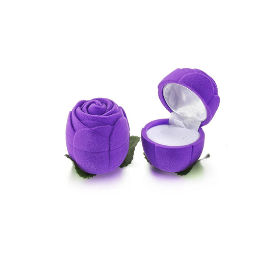 1Pcs Cute Velvet Jewelry Box Container Wedding Ring Box for Earrings