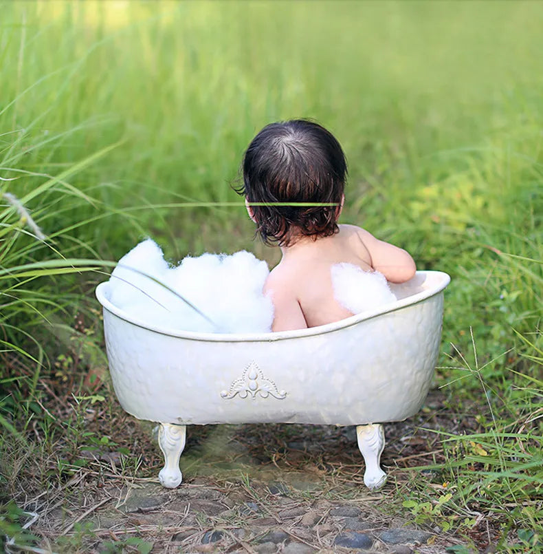 Props for Photography Iron Bathtub