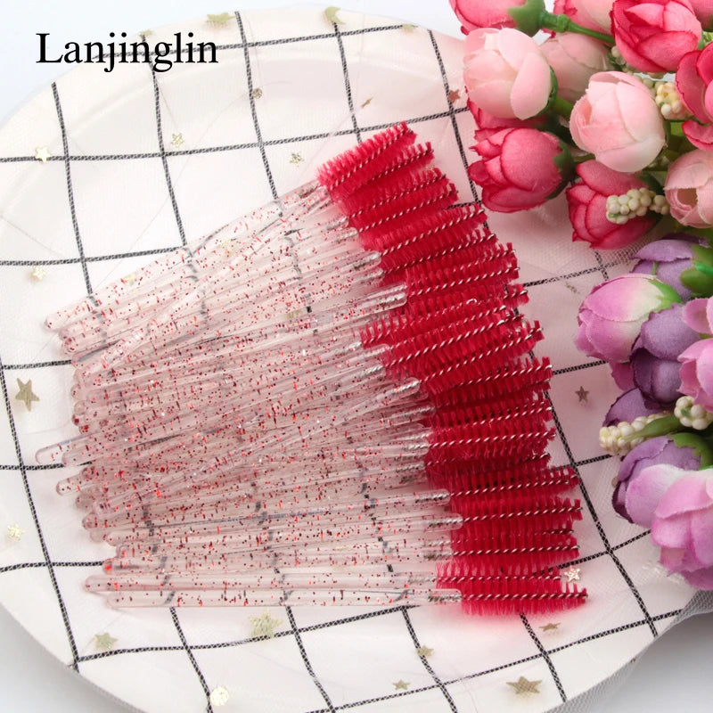 5/50 PCS Disposable Eyelash Brush Eyelashes Extension Eyebrow Brush