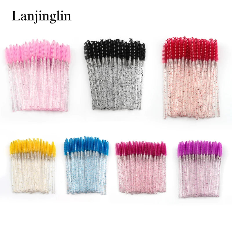 5/50 PCS Disposable Eyelash Brush Eyelashes Extension Eyebrow Brush