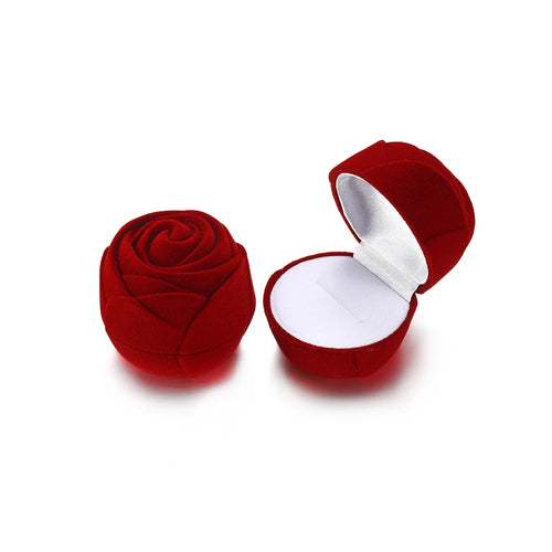 1Pcs Cute Velvet Jewelry Box Container Wedding Ring Box for Earrings