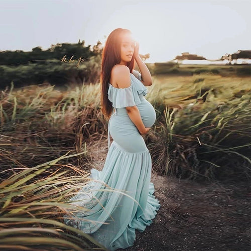 Mermaid Maternity Dresses For Photo Shoot Pregnant Women Pregnancy