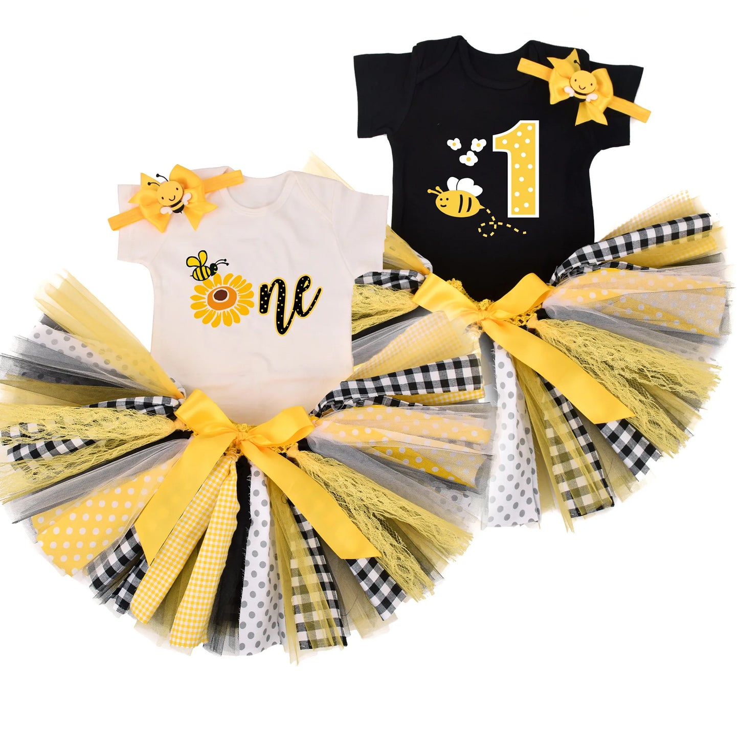 Baby Girl Bee 1st Birthday Tutu outfit Bee Tutus Girls Birthday Party