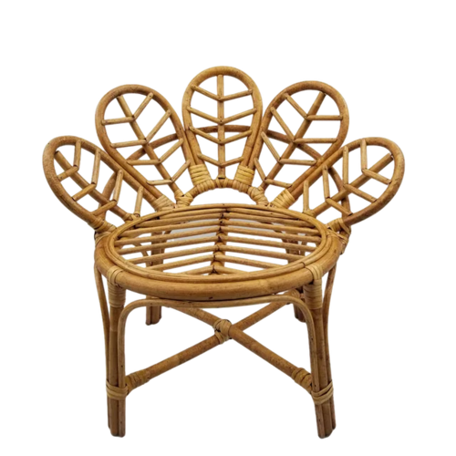 Newborn Photography Props Vintage Bamboo Flower Chair Prop Basket