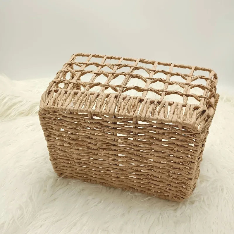 Basket Vintage Rattan Bed Weaving Baskets