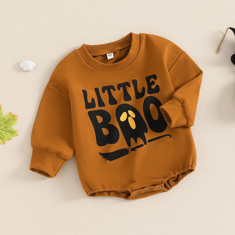 Halloween Little Boo Bro Crewneck