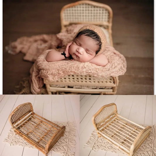 Newborn Photography Props Weaving Baskets Photo Bed Posing Props