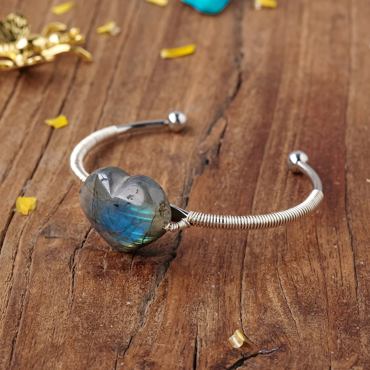 1pc Natural Labradorite Bracelet