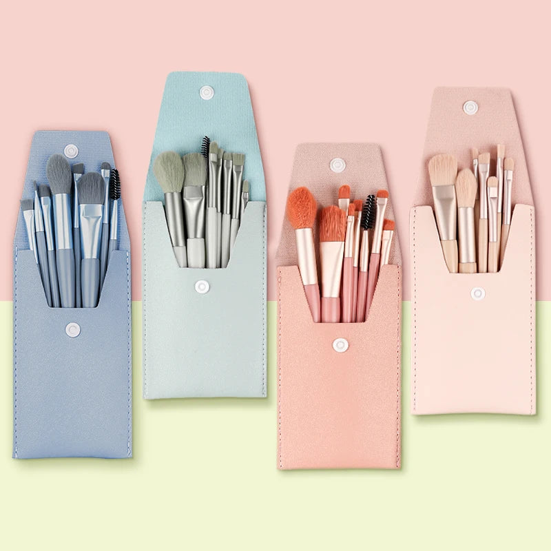 8PCS Makeup Brushes Set for Cosmetic Concealer eyelashes Blush Loose