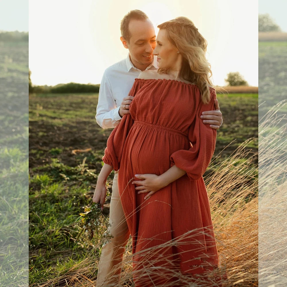 Maternity Photography Gown Comfort Bohemian Dress