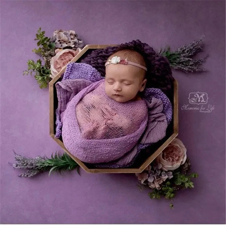 newborn photography props small wooden bed hundred-days shooting bed