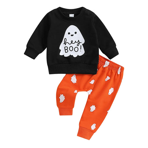 Halloween Outfit Ghost Print