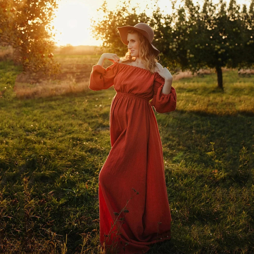 Maternity Photography Gown Comfort Bohemian Dress