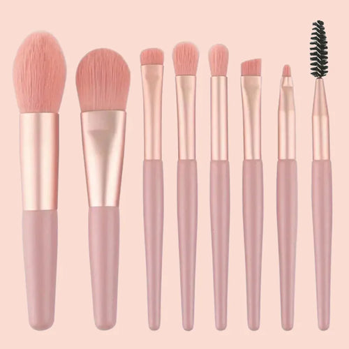 8PCS Makeup Brushes Set for Cosmetic Concealer eyelashes Blush Loose