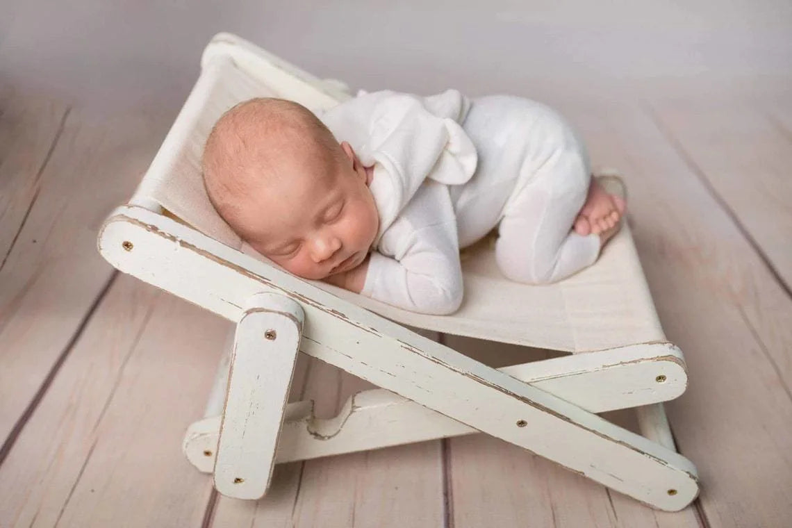 Retro Newborn Photography Props Bed Auxiliary Props Old Rocking Chair