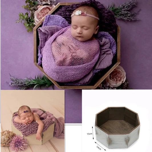 newborn photography props small wooden bed hundred-days shooting bed