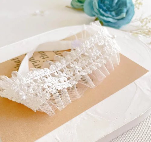 Lace Flowers Bow knot Baby Headband