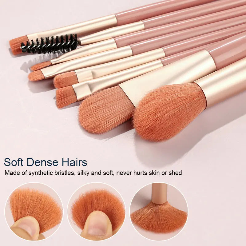 8PCS Makeup Brushes Set for Cosmetic Concealer eyelashes Blush Loose