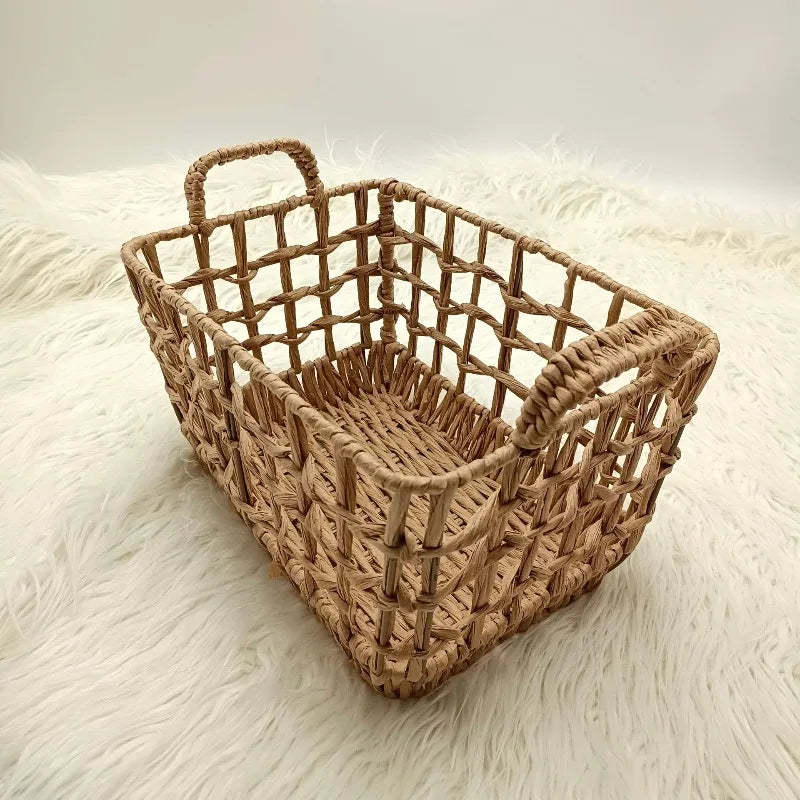 Basket Vintage Rattan Bed Weaving Baskets