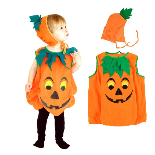 Halloween Romper Pumpkin Set with Hat