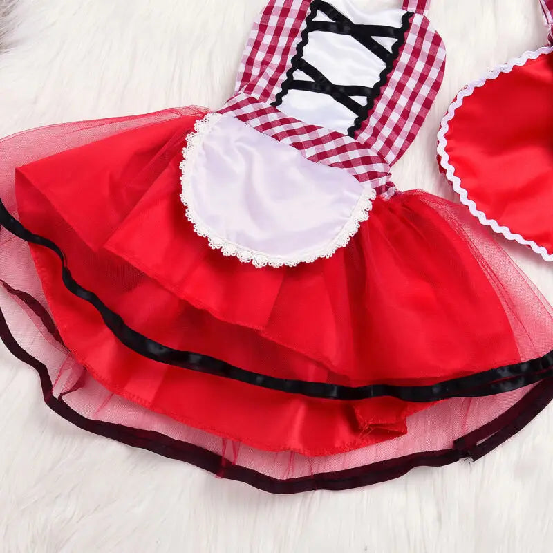 Newborn Little Red Riding Hood Cosplay Costume Christmas Outfit Xmas