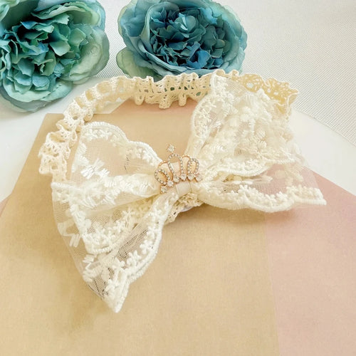 Lace Flowers Bow knot Baby Headband