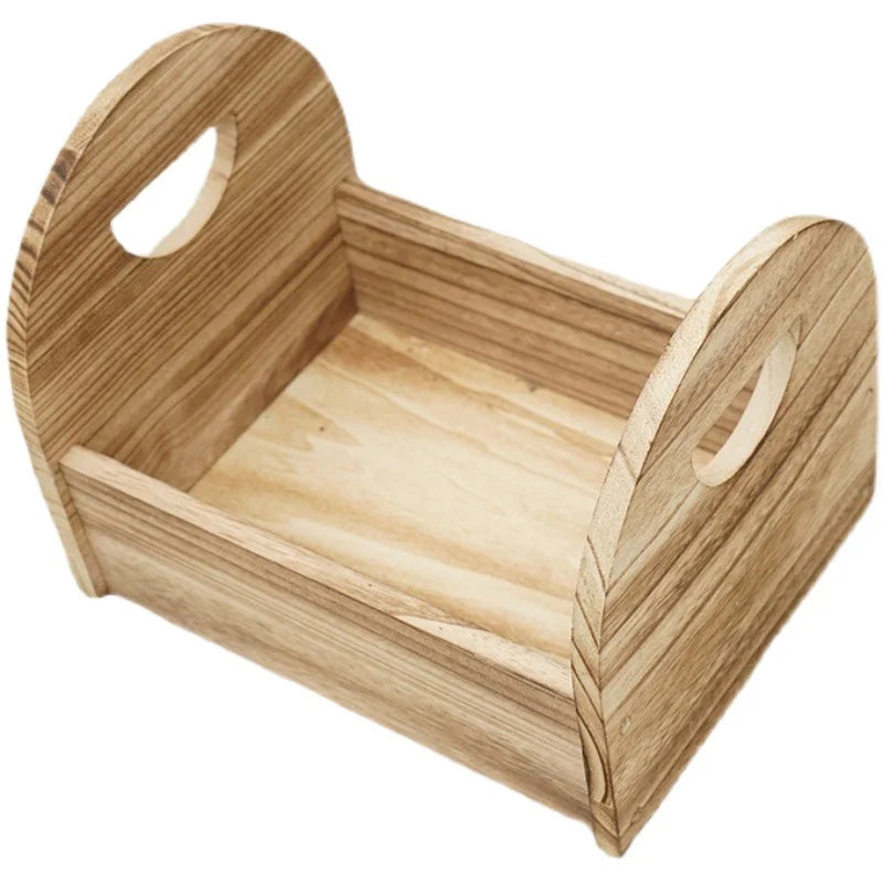 Sunshine Newborn Photography Props Small Wooden Bed Full Moon Do Old