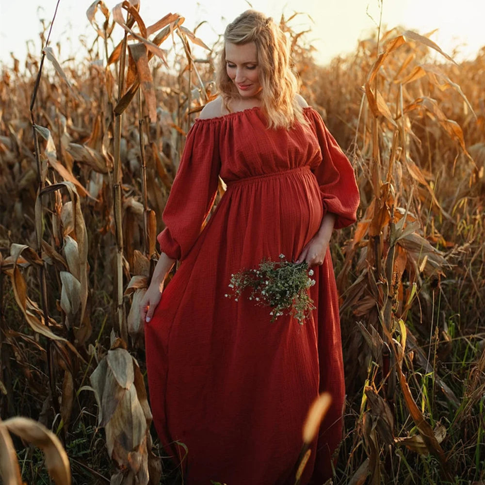 Maternity Photography Gown Comfort Bohemian Dress