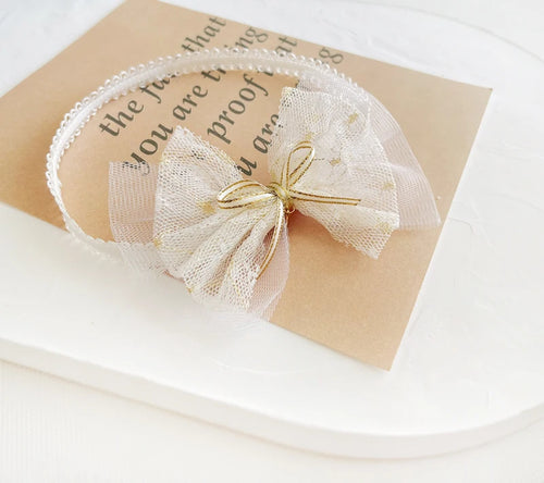 Lace Flowers Bow knot Baby Headband