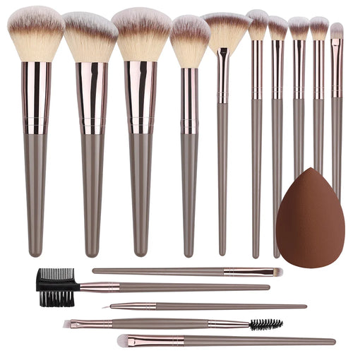 3-20Pcs Makeup Brush Set Professional Cosmetic Blush Highlighter