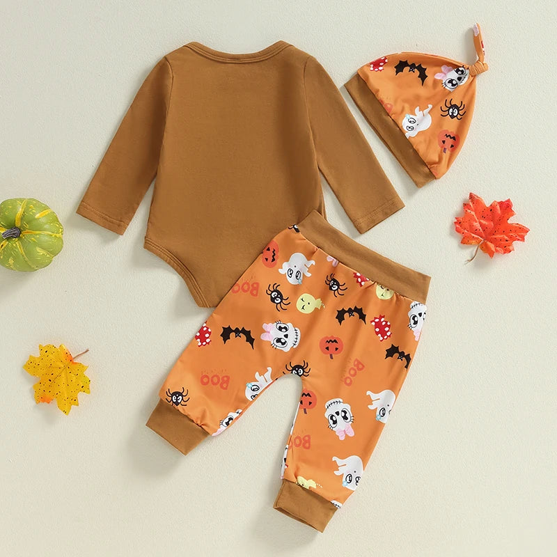 Halloween romper with pants , hat