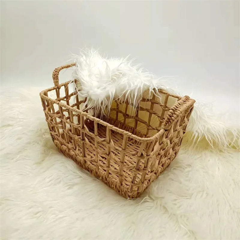 Basket Vintage Rattan Bed Weaving Baskets