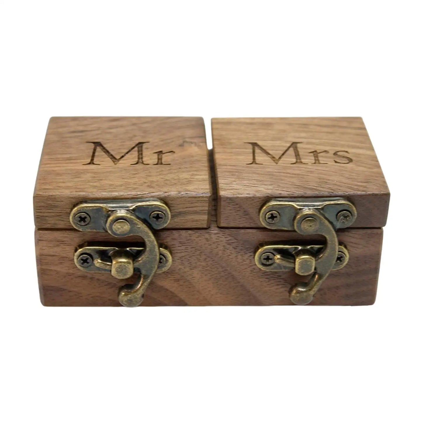 Wooden Wedding Ring Jewelry Box Multipurpose Engagement Ring Storage