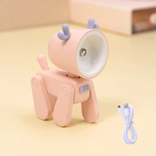 New Mini Night Light USB Rechargeable Table Lamp Cartoon Desktop